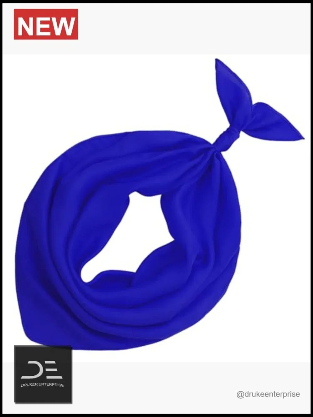 27'' Square Satin Silk Feeling Scarf for Women - Hair, Neck, Bag